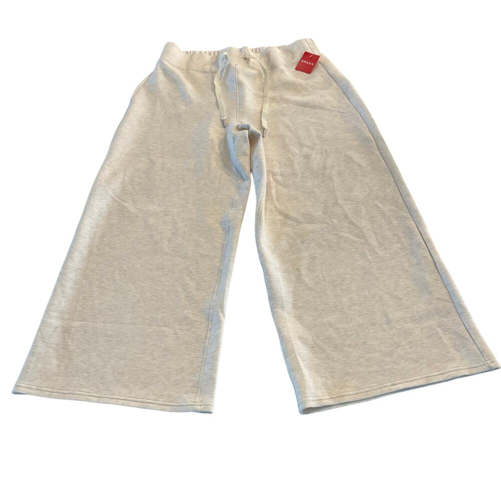 NWT Spanx Air Essentials‎ Cropped Wide Leg Pants Cream Size 1X - Picture 2 of 12